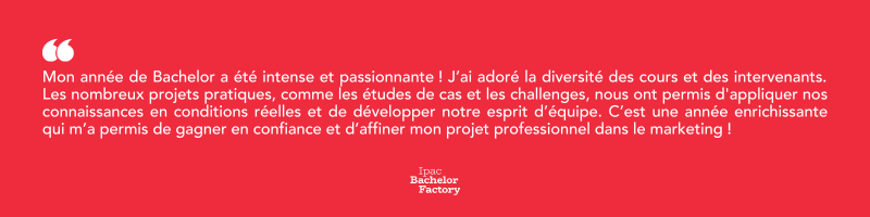 Témoignage d'une étudiante en Bachelor Marketing Communication 360° interview-margaux-harpe-ipac-bachelor-factory-lyon