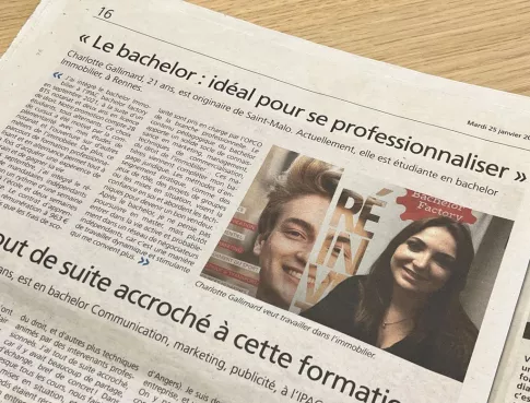 Ipac Bachelor Factory dans le Ouest France !