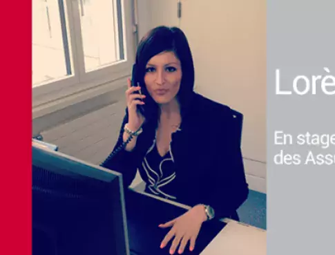 Lorène, en stage dans le secteur Assurances