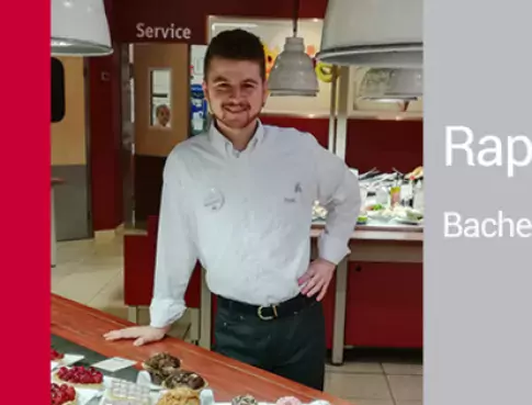 Raphaël,  Assistant manageur en stage 