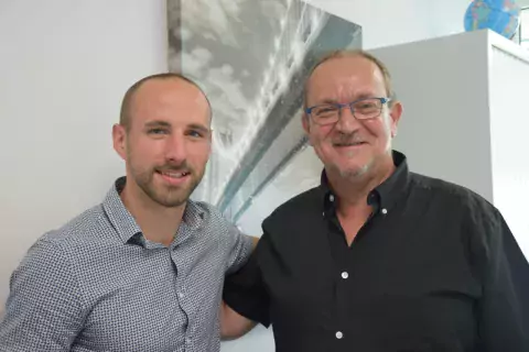 Aldo Desteirst, agent général Axa et Mikael Laurent, agent général d'assurance Gan 